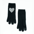 CASHMERE GLOVES WITH CRYSTAL STONES