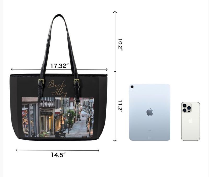 Back Alley Large Vegan Leather Tote