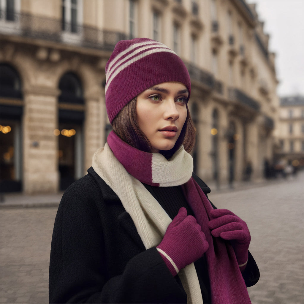 CASHMERE COLOR BLOCK SCARF