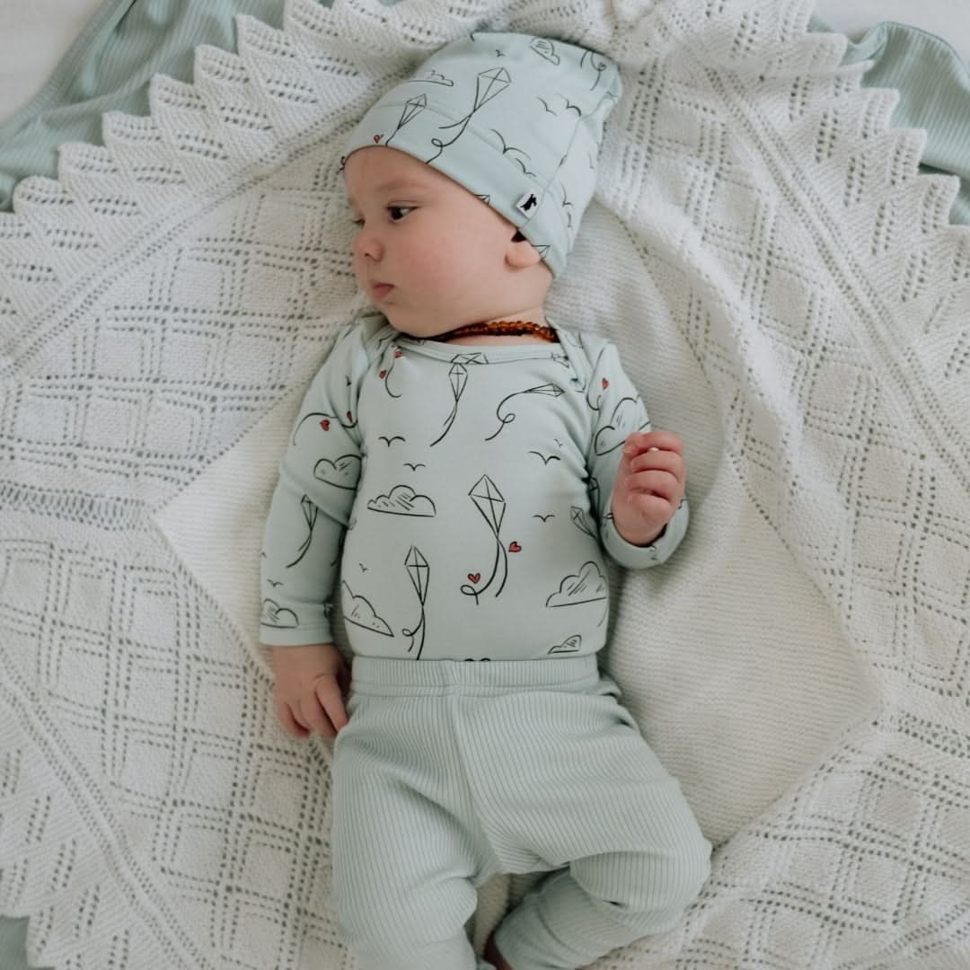Bamboo Baby Long-Sleeved Bodysuit | Rosewood
