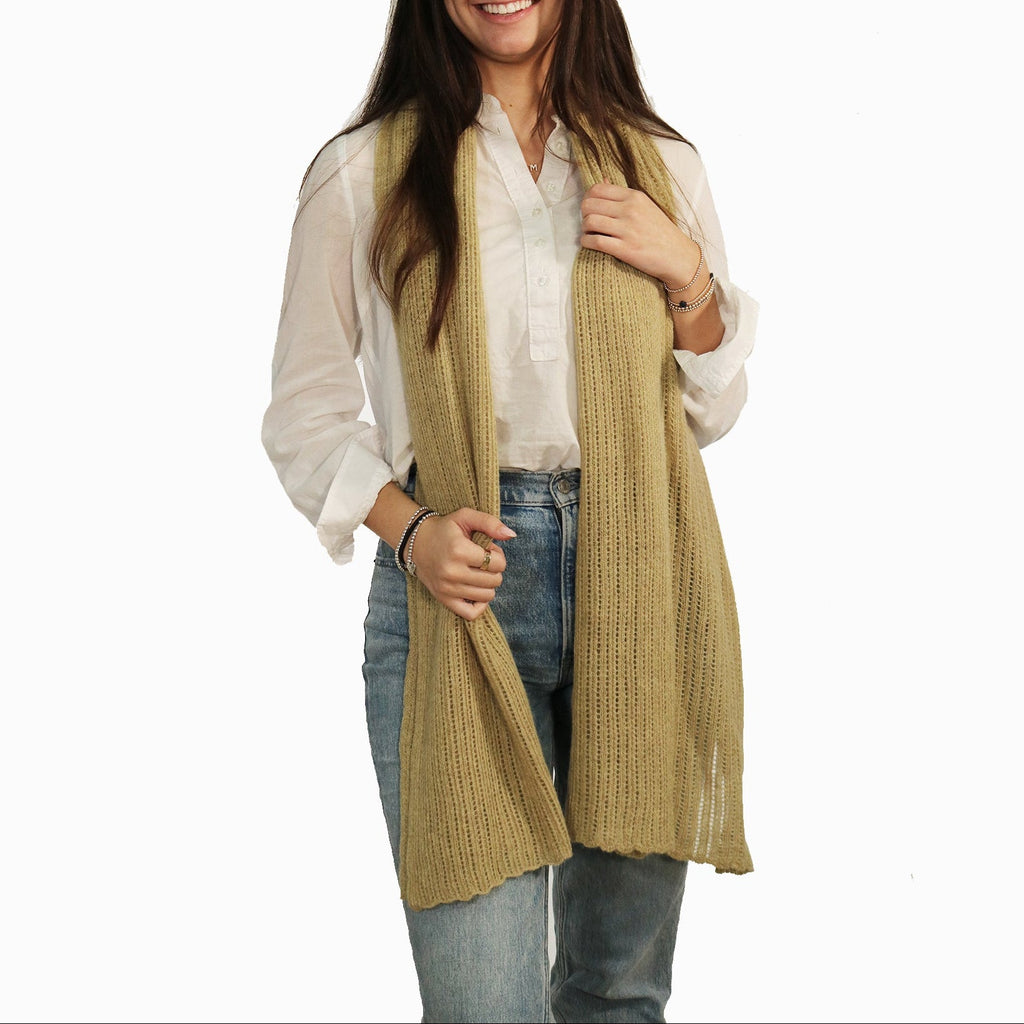 LIGHT WEIGHT OPEN WORK SCARF