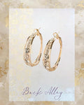 Sparkling Hollow Round Earrings