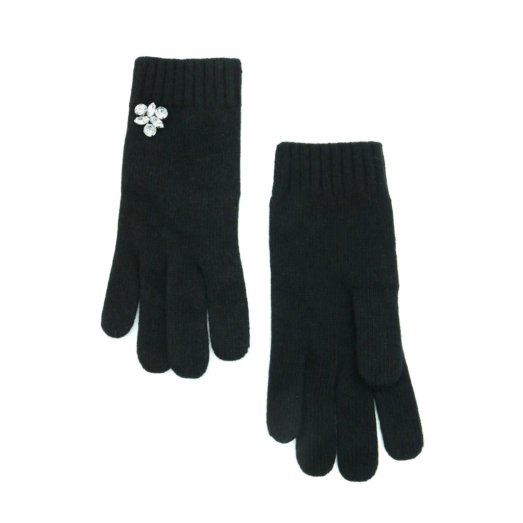 CASHMERE GLOVES WITH STONES