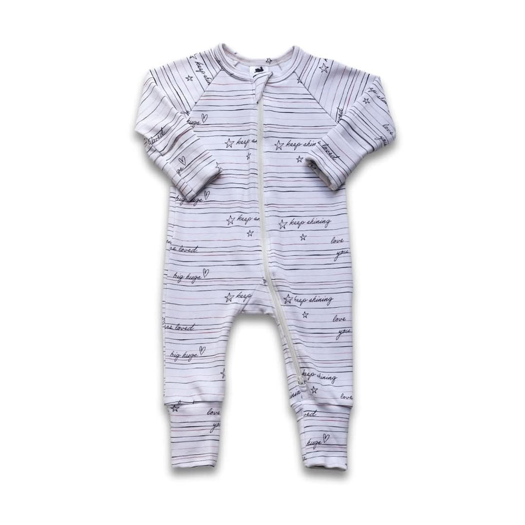 Bamboo Baby Zipper Footed Bodysuit | Kite Dreams