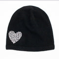 CASHMERE HAT WITH CRYSTAL STONES