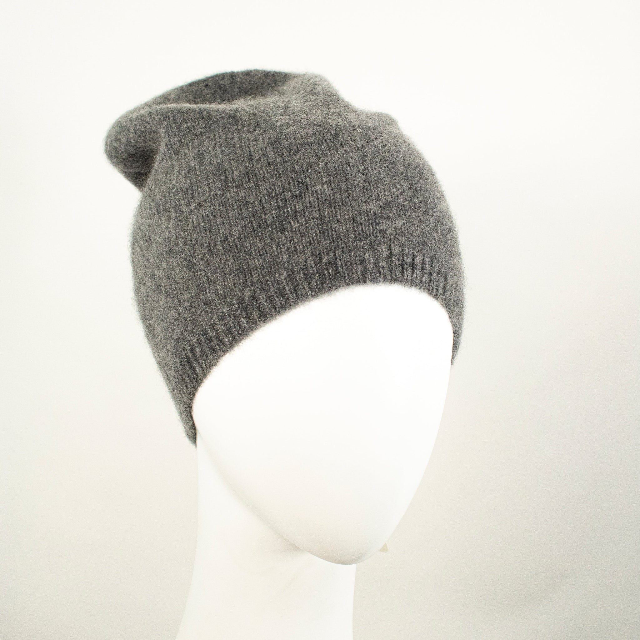 BRUSHED CASHMERE SLOUCHY HAT