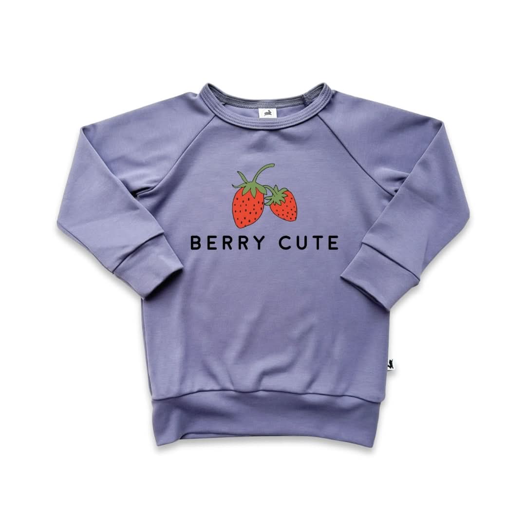 Baby/Kids' Graphic Bamboo Raglan Sleeve Pullover | Kindness Is Key In Rose