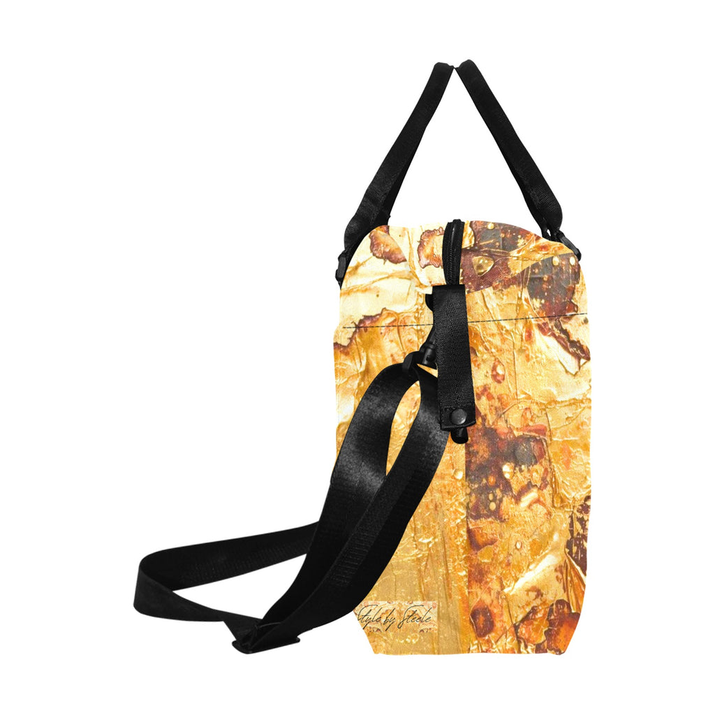 Liquid Gold Smaller Duffle Travel Bag — Back Alley Exclusive