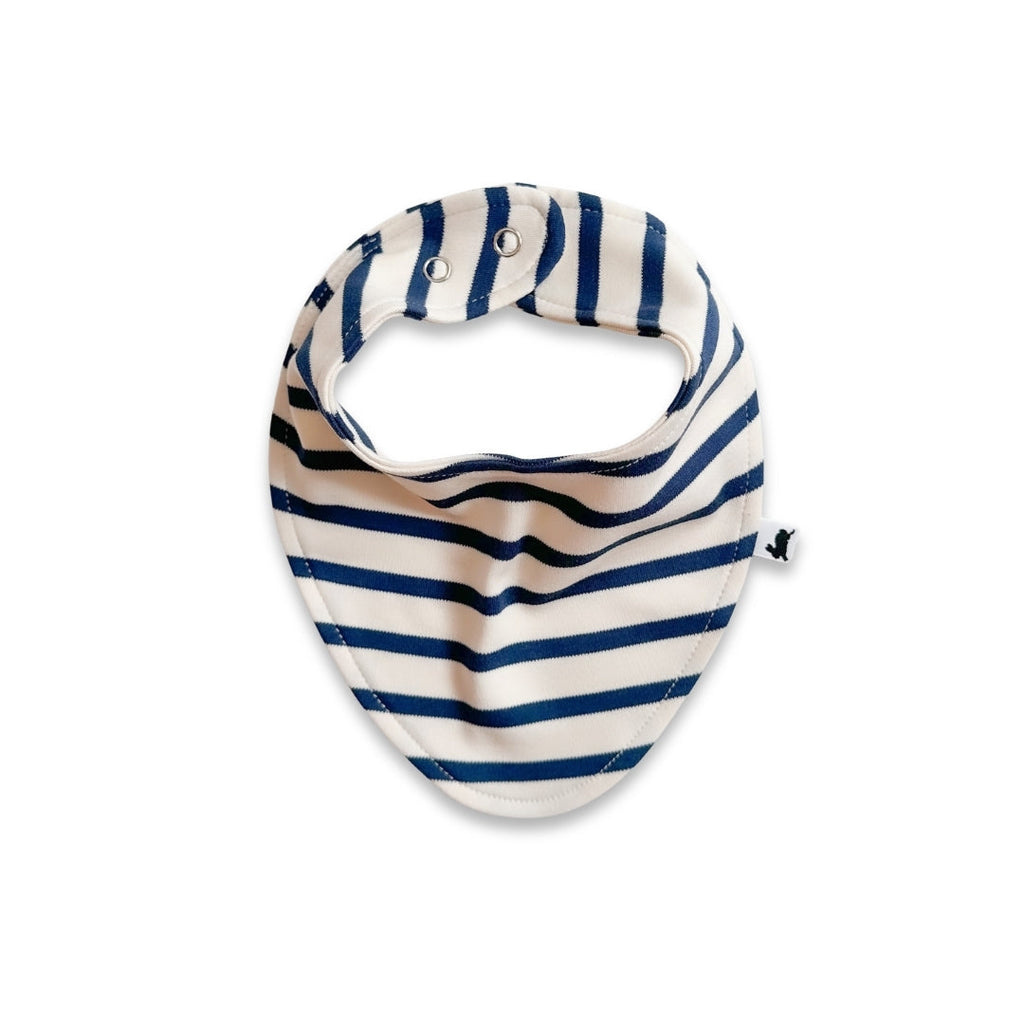 Bamboo Baby Bib | Navy Stripe