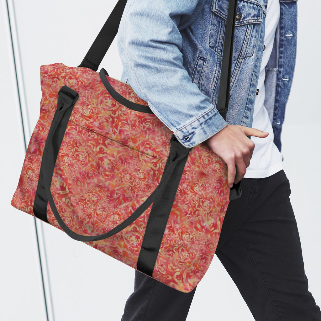 Red Roses Large Trolley Travel Bag — Back Alley Exclusive