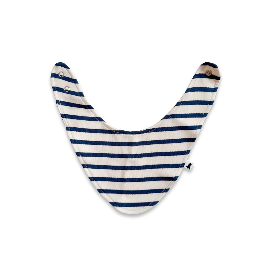 Bamboo Baby Bib | Navy Stripe