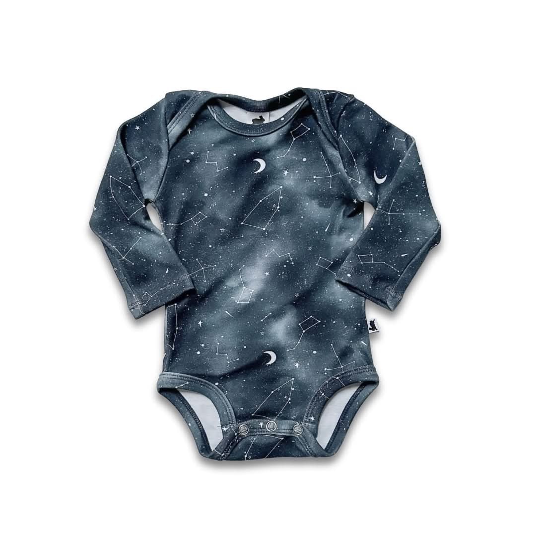 Bamboo Baby Long-Sleeved Bodysuit | Night Sky