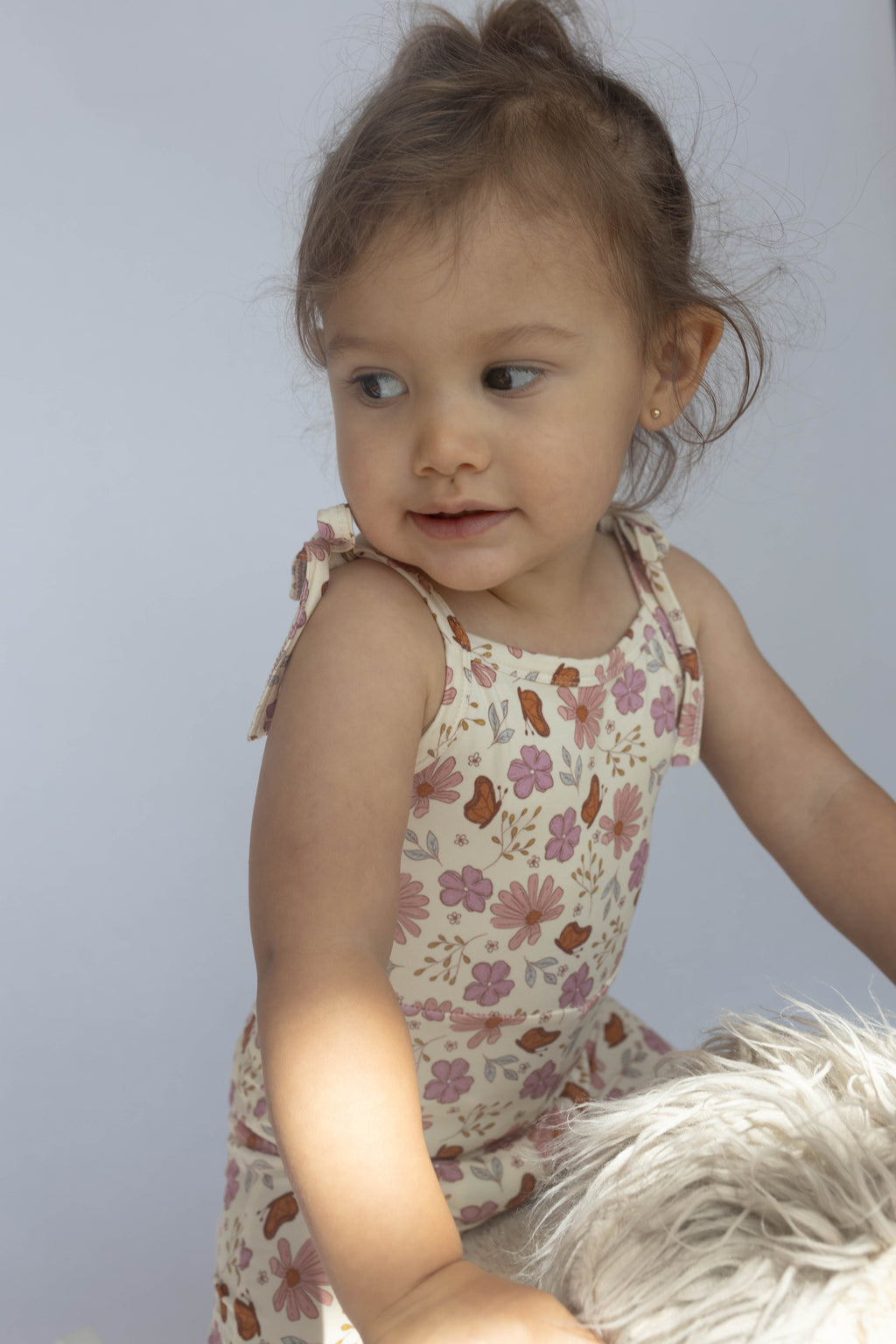 Floral Butterfly Bell Romper