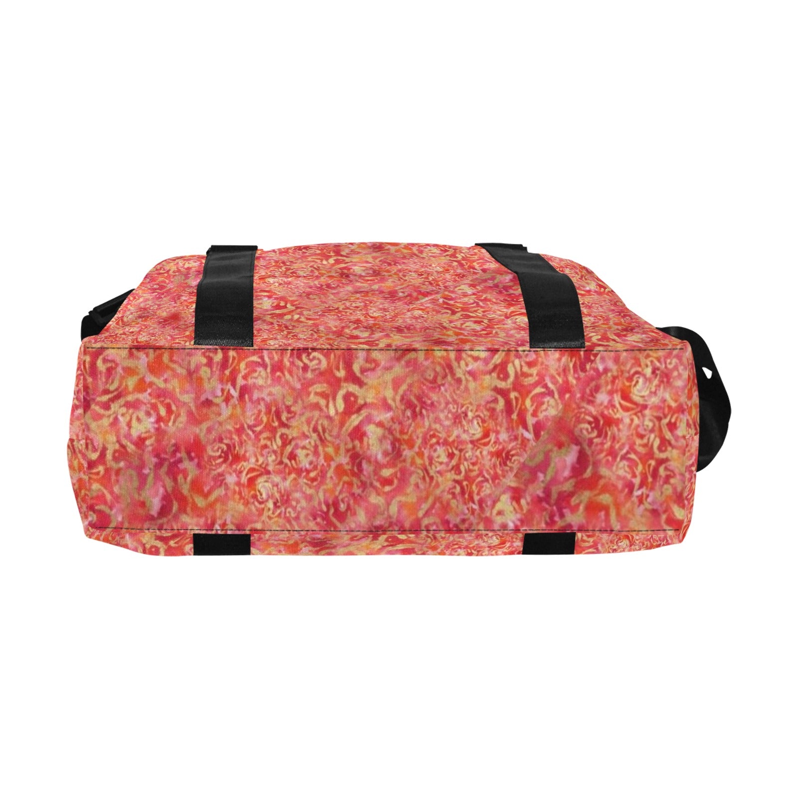 Red Roses Smaller Duffle Travel Tote — Back Alley Exclusive