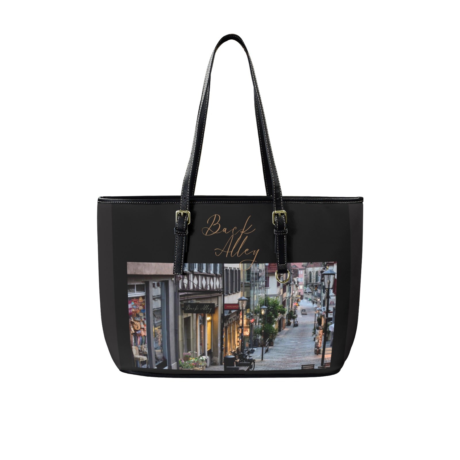 Back Alley Signature Large Tote Bag - Vegan Leather