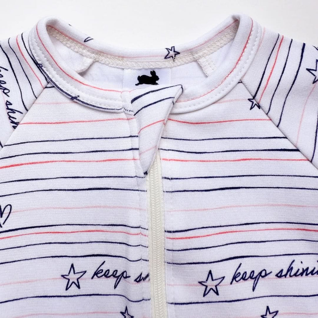 Bamboo Baby Zipper Footed Bodysuit | Kite Dreams