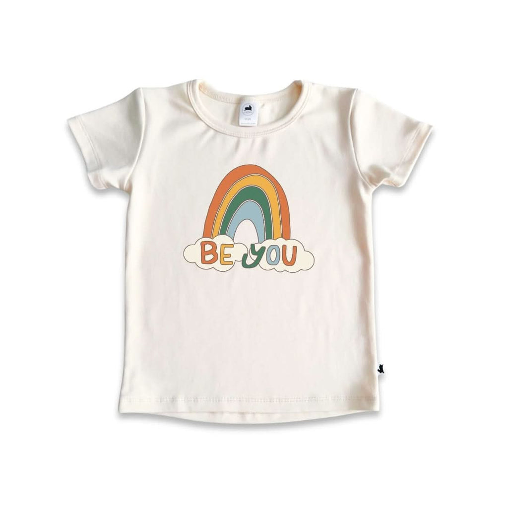 Baby/Kids Graphic Bamboo T-Shirt | "Be You" | Cream