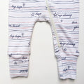 Bamboo Baby Zipper Footed Bodysuit | Love Story