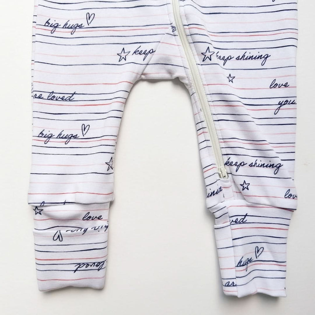 Bamboo Baby Zipper Footed Bodysuit | Kite Dreams