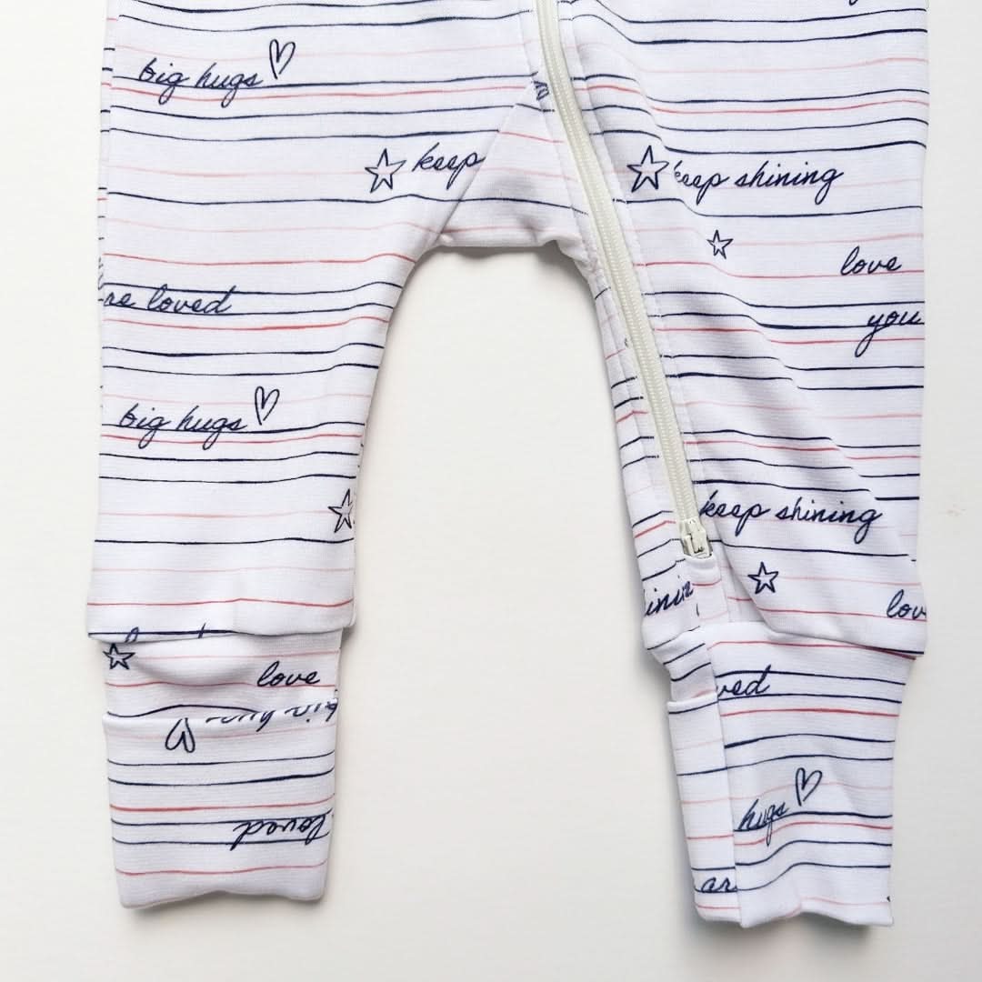 Bamboo Baby Zipper Footed Bodysuit | Kite Dreams