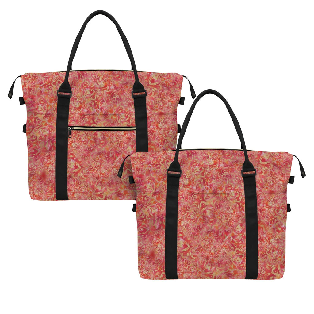 Red Roses Large Trolley Travel Bag — Back Alley Exclusive