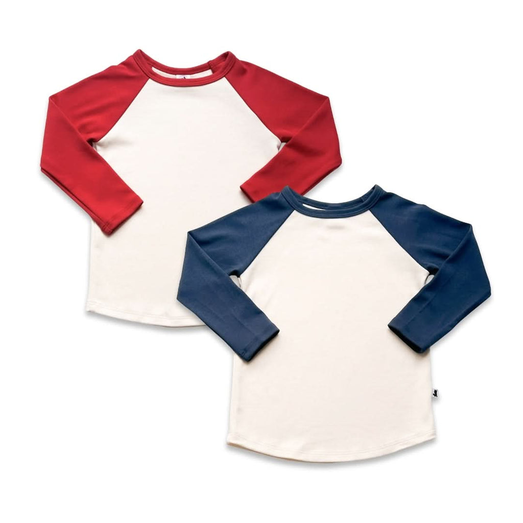 Baby/Kids Bamboo Baseball Shirt | Berry Cream