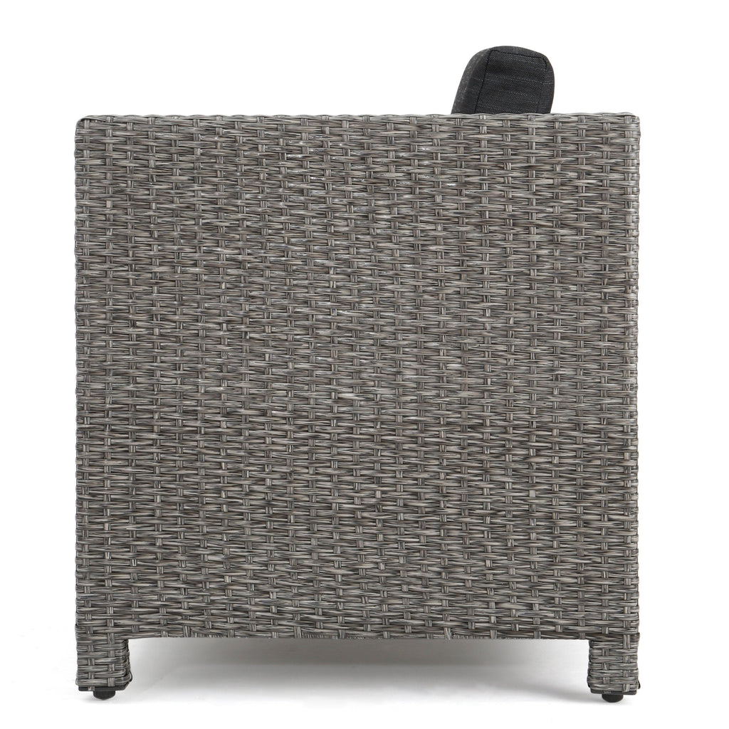 Puerta 4-Piece Outdoor Furniture Set with Water-Resistant Cushions - Rattan