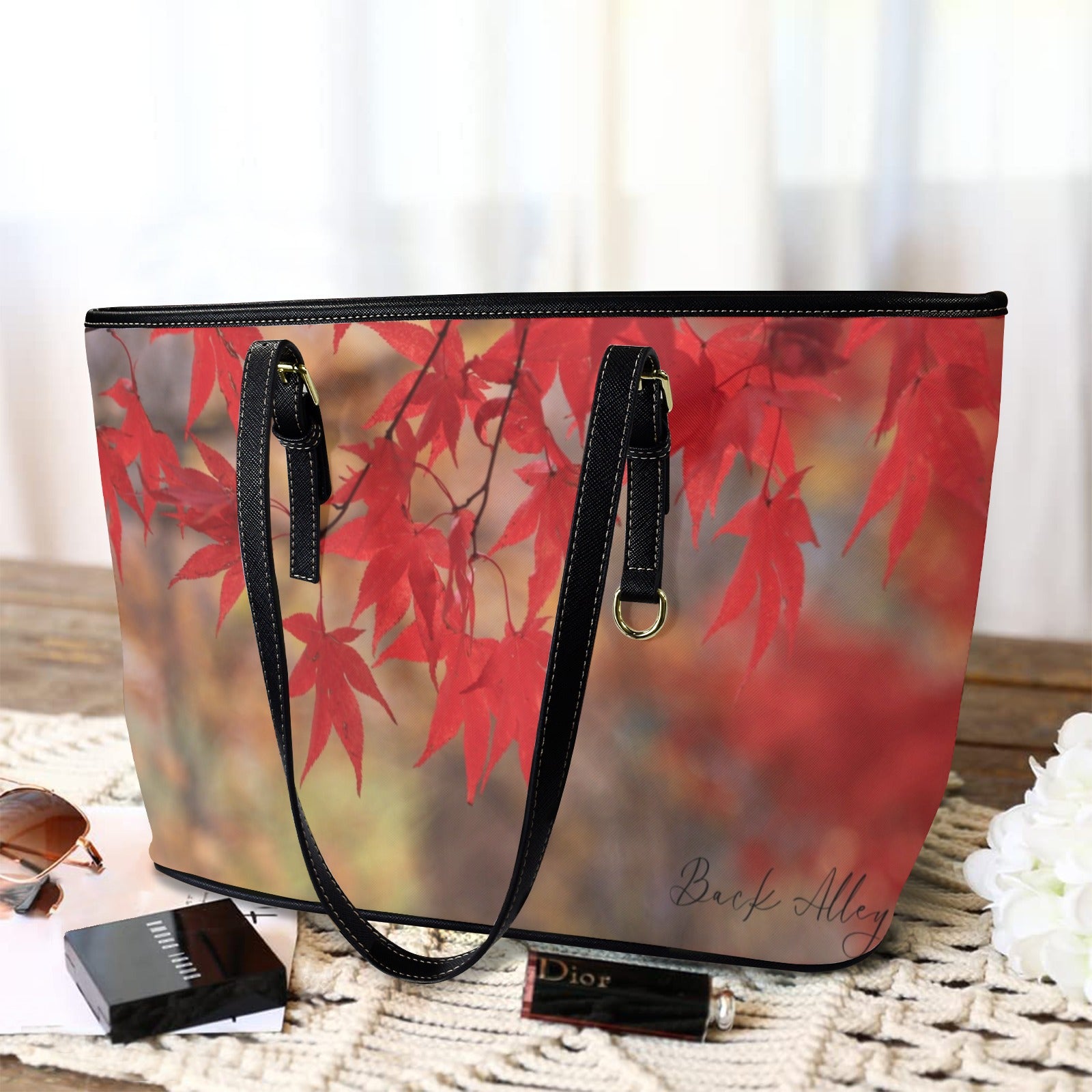 "Kyoto" Large Tote Bag - Vegan Leather