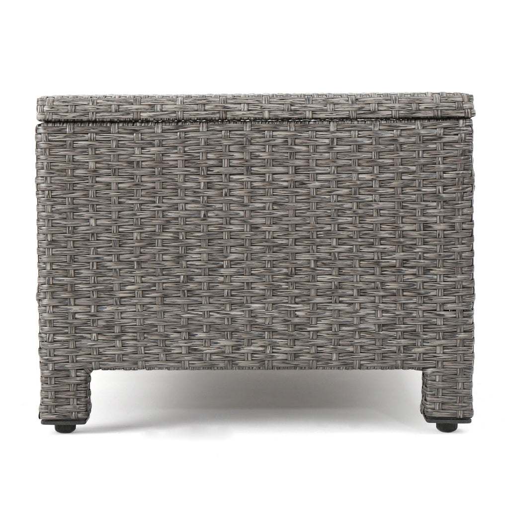 Puerta 4-Piece Outdoor Furniture Set with Water-Resistant Cushions - Rattan