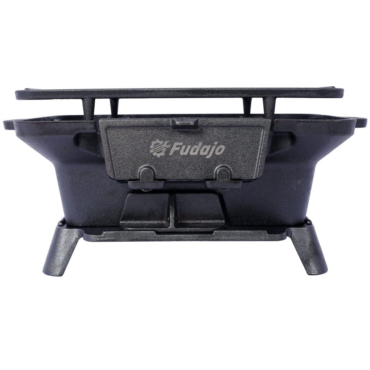 Oval Cast Iron Grill with Enamel Coating - Charcoal Tabletop Skillet