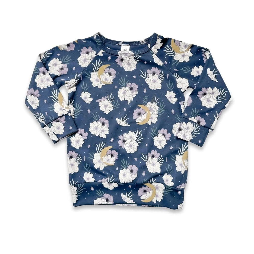 Baby/Kids' Bamboo Raglan Pullover | Celestial Floral