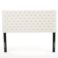 Annecy Contemporary Upholstered Headboard with Diamond Tufting and Adjustable Height - Queen