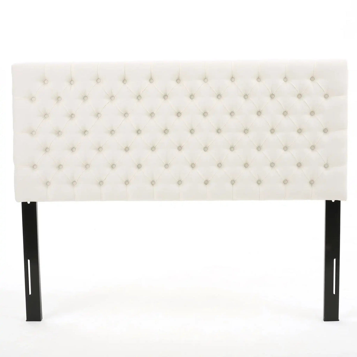Annecy Contemporary Upholstered Headboard with Diamond Tufting and Adjustable Height - Queen