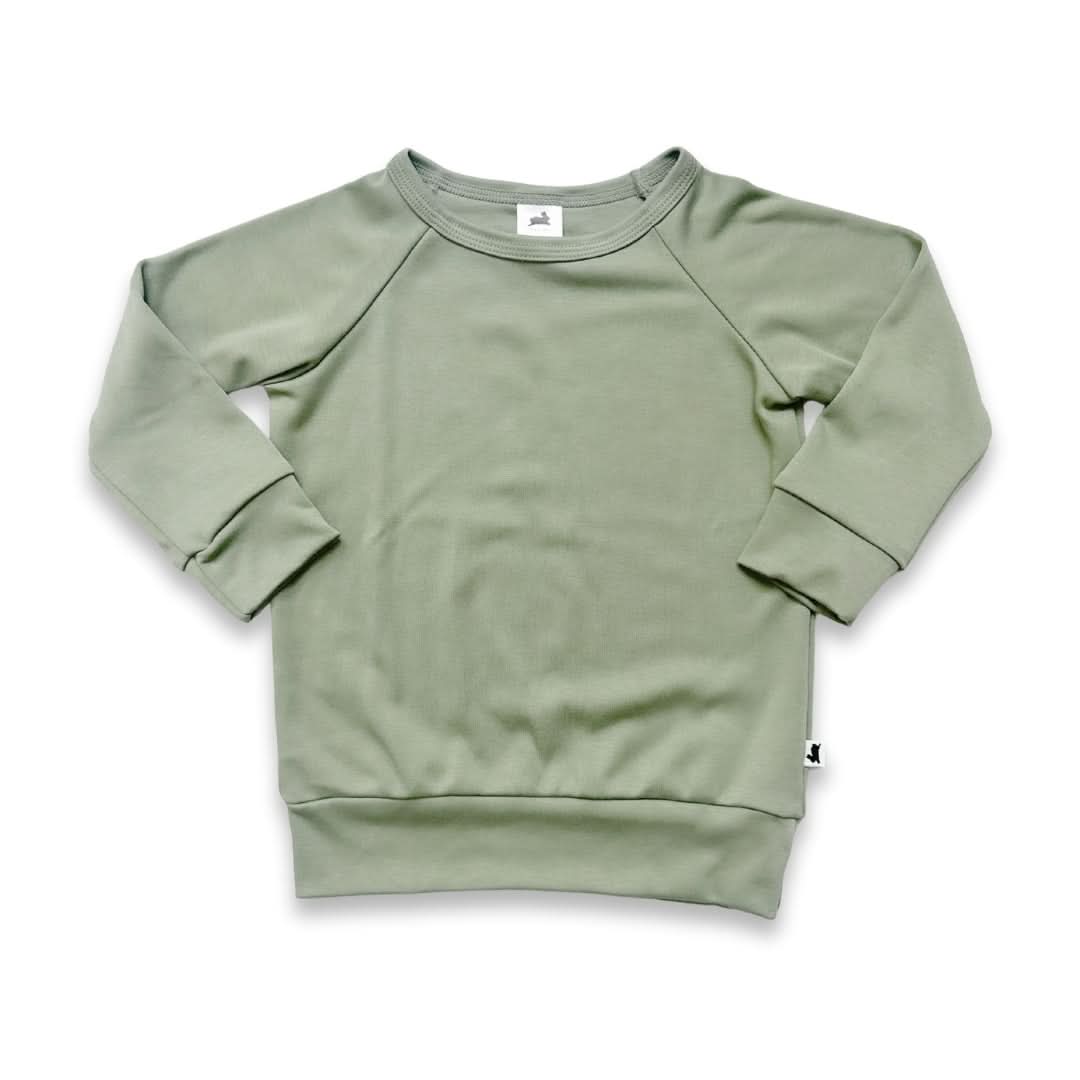 Baby/Kids' Bamboo Raglan Pullover | Sage