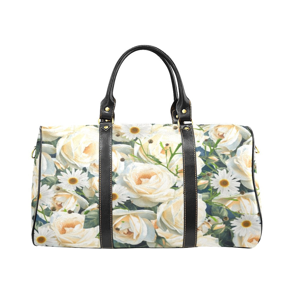 Floribunda & Indigo Travel Bag - Waterproof Duffle Bag/ Satchel -Back Alley Exclusive