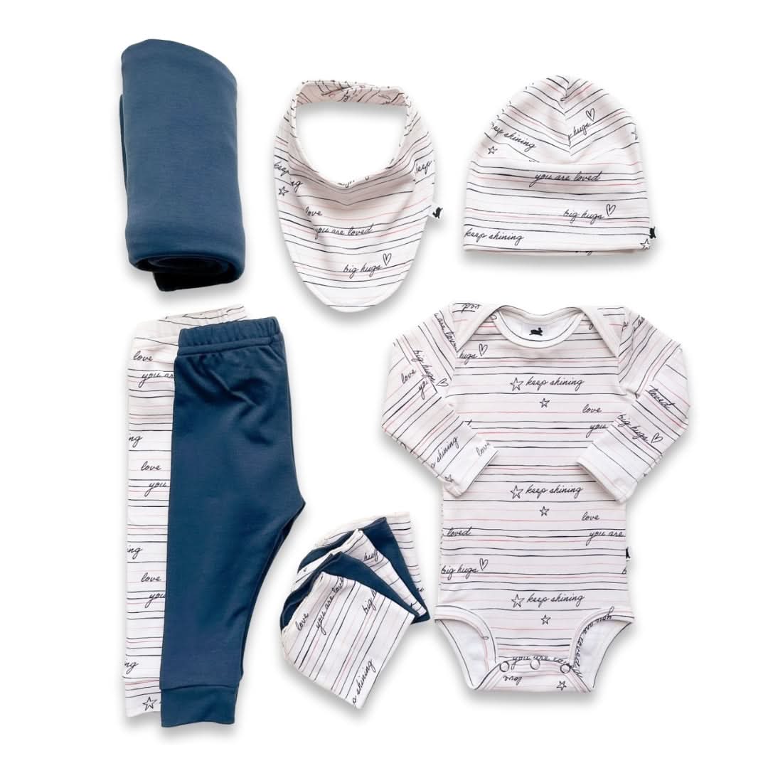 Bamboo Baby Capsule Gift Box | Love Story & Navy