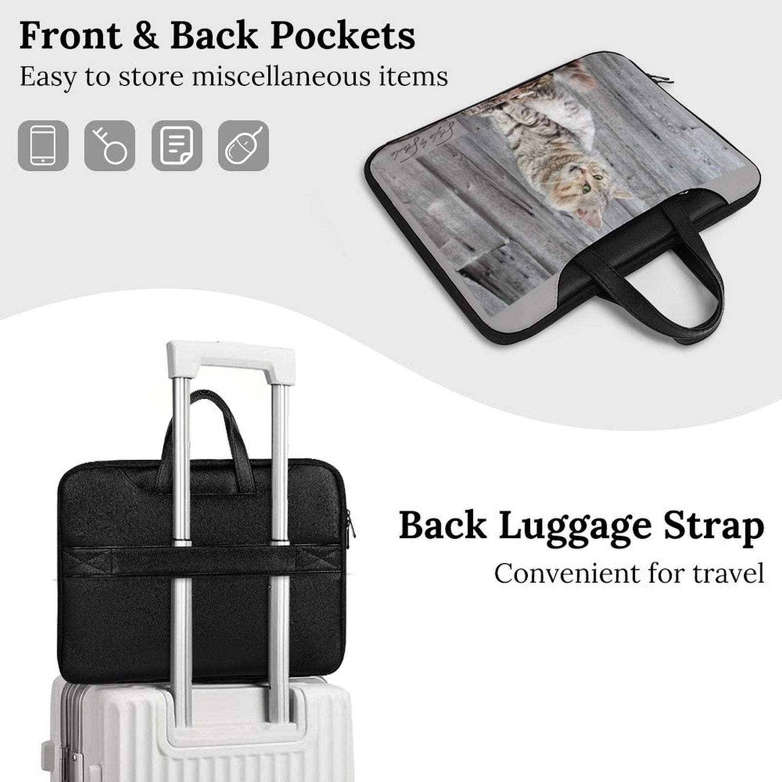 Back Alley Exclusive Signature Print Laptop Bag