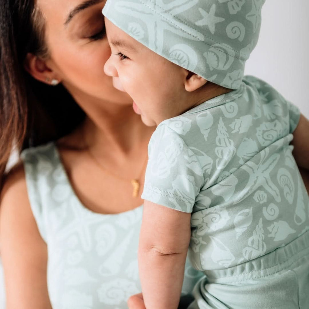 Bamboo Baby Short-Sleeved Bodysuit | Coastal Keepsakes