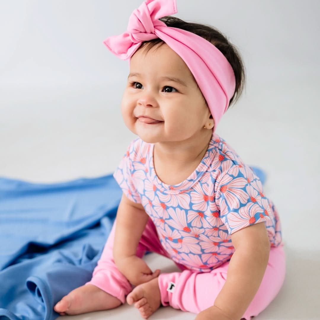 Bamboo Baby Short-Sleeved Bodysuit | Saltwater Floral