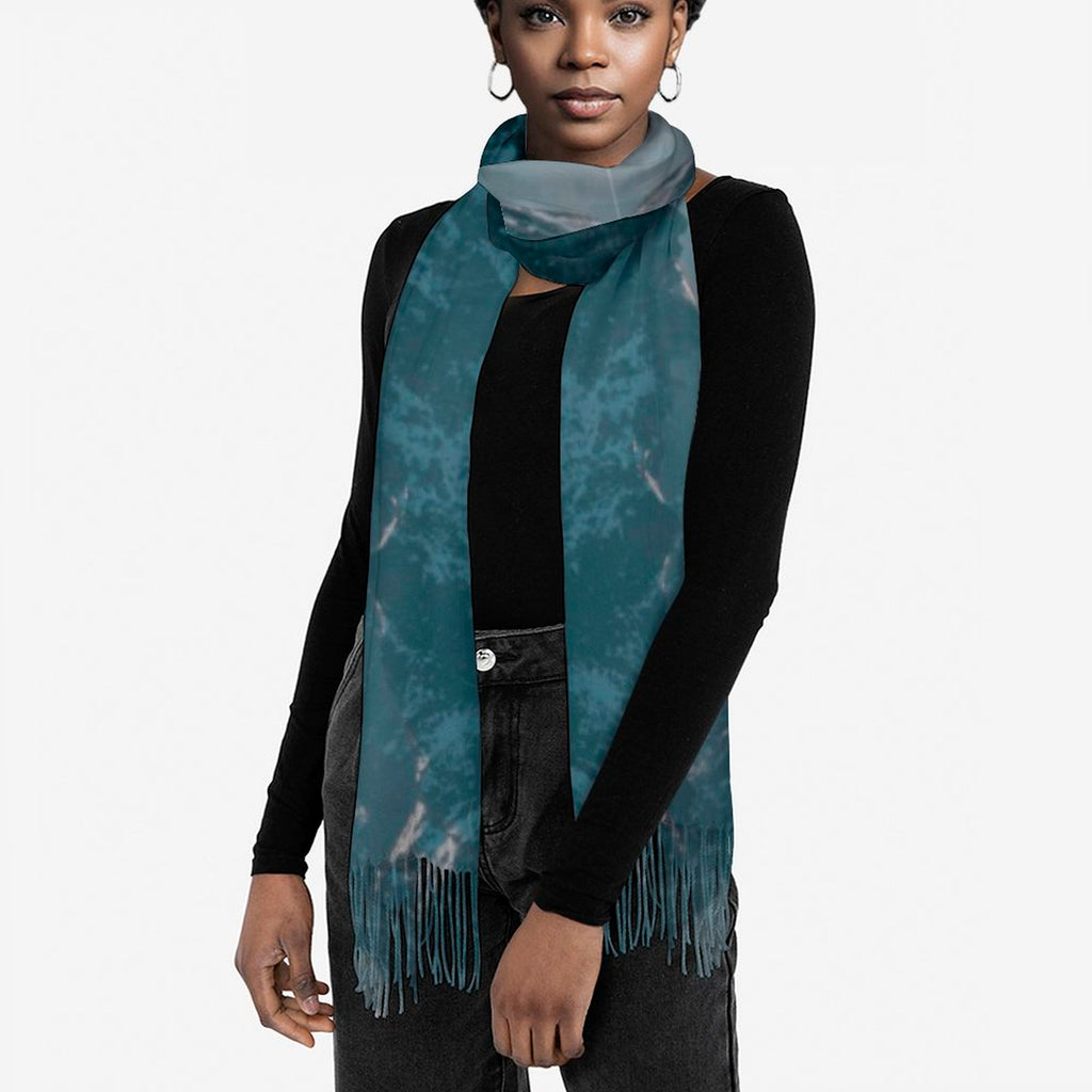 Mountain Vista Tassel Scarf - From Back Alley