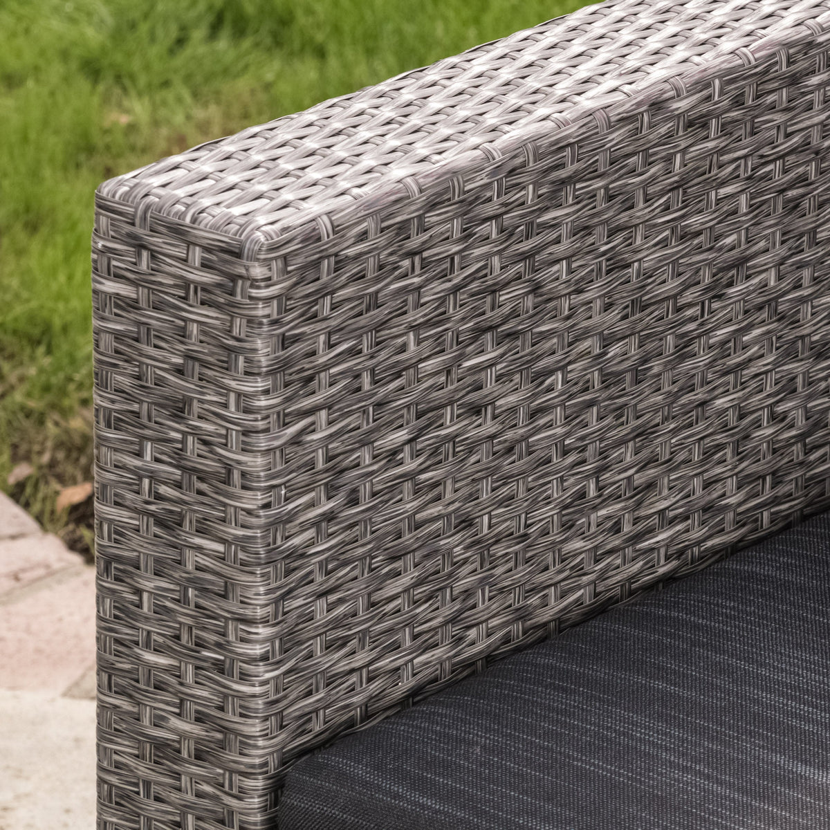 Puerta 4-Piece Outdoor Furniture Set with Water-Resistant Cushions - Rattan