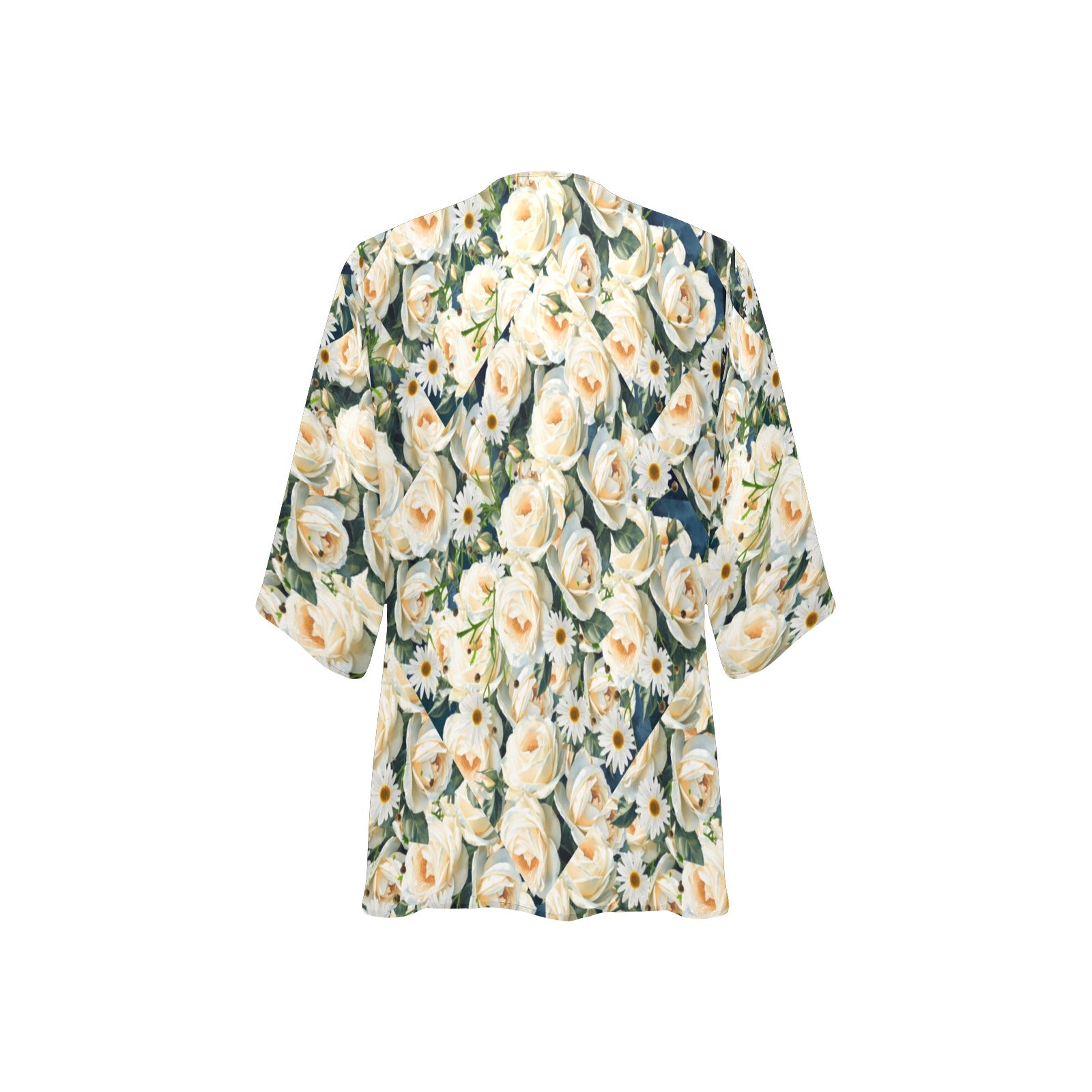 More Roses and Daisies Chiffon Kimono — Back Alley Exclusive