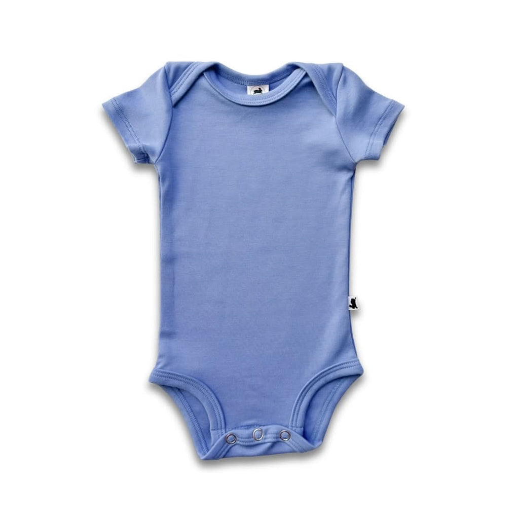 Bamboo Baby Short-Sleeved Bodysuit | Tidal Blue