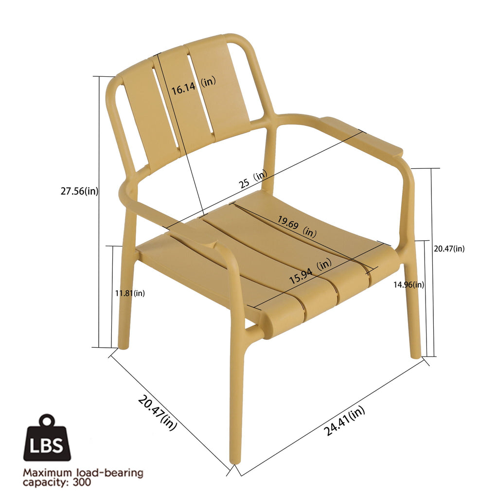 3 Piece Indoor/Outdoor Leisure Table And Chair Set
