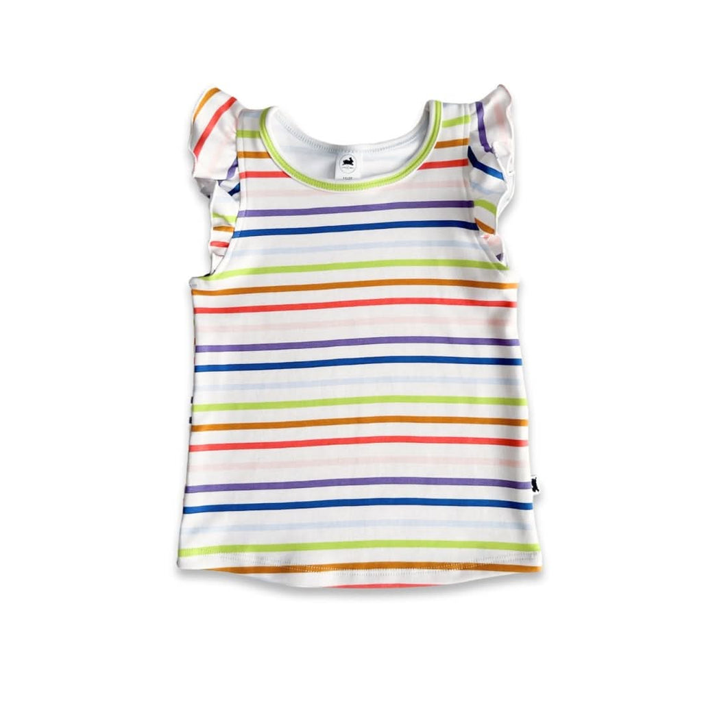Baby/Kids' Bamboo Ruffle Shoulder | Powder Blue