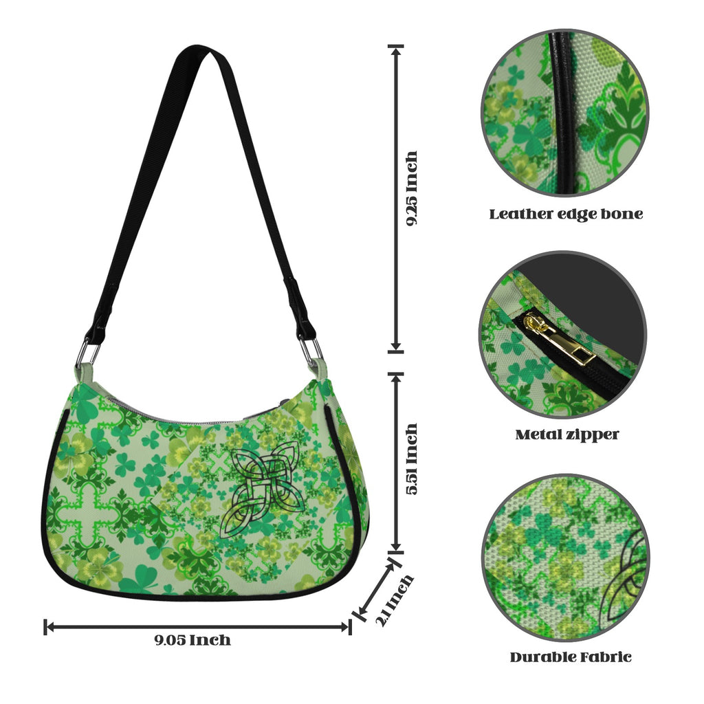 Celtic Crosses Hobo Shoulder Bag — Back Alley Exclusive