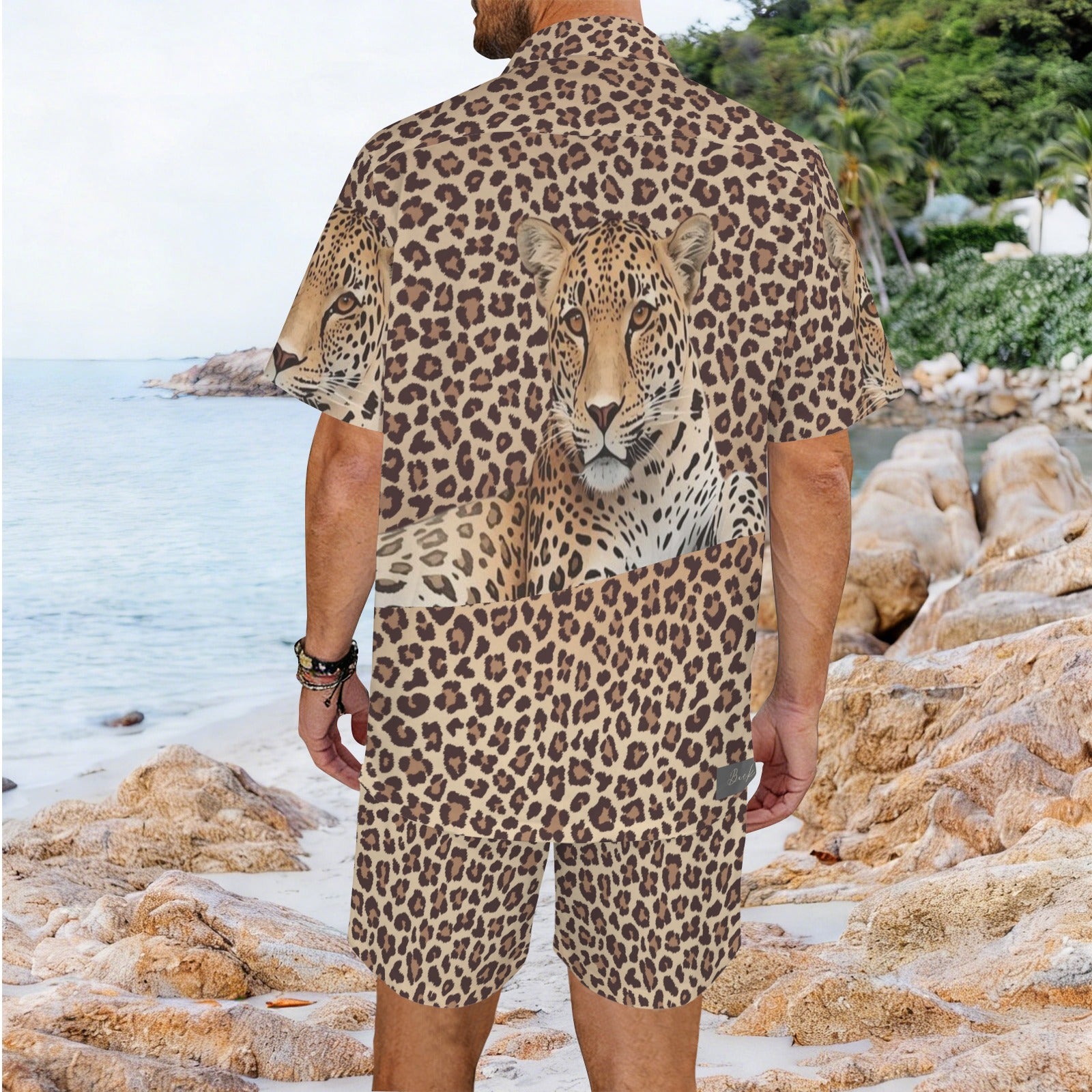 Leopard Lore Hawaiian Shirt and Shorts Set — Back Alley Exclusive