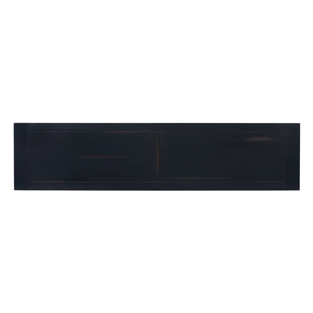 63" Console Table with Drawers and Shelf - Espresso