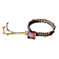 Macrame Black Gold Leather Crystal Glam Bracelet