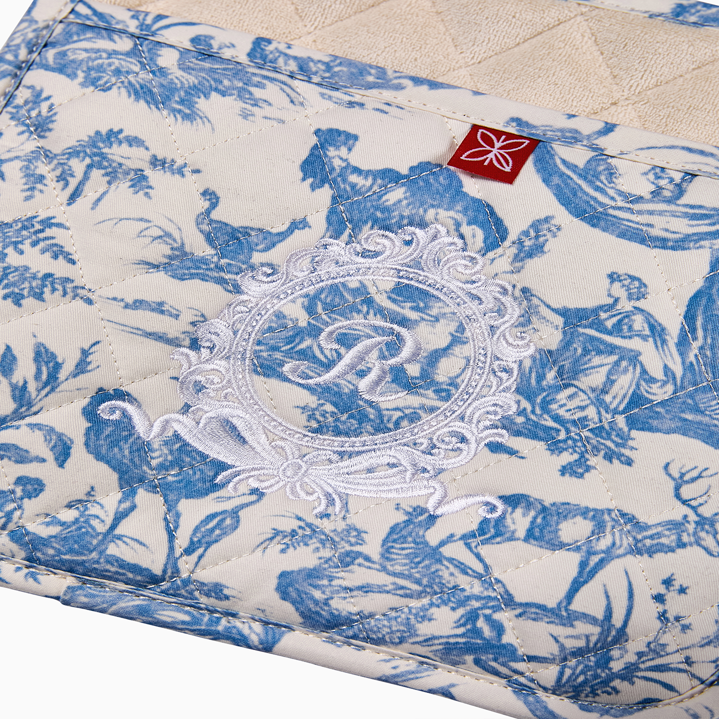 French Toile de Jouy Premium Cotton Pot Holder